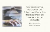 Un programa nacional de información y los indicadores de producción e impacto-Prat