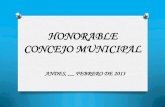 Informe de gestion al concejo municipal