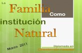 La familia como institución natural 15 mar 2012