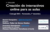 Taller interactivos online mc2   culturgal 2012
