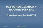 Historia clinica y examen mental