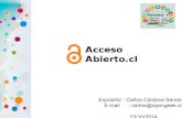 Acceso Abierto: Repositorio chileno libre y abierto