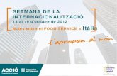 Oportunitats en foodservice a Itàlia