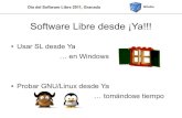 Usando Software Libre y probando GNU/Linux