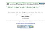 Sintesis informativa 20 09 2012