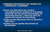 Dimension Pedagogica del E Learning
