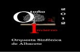 Orquesta Sinfónica de Albacete .Programación otoño - invierno 2012