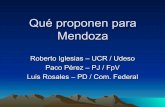 Propuestas candidatos a gobernador de Mendoza