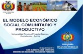 El Modelo Económico Social Comunitario y Productivo Universidad Técnica Privada Cosmos