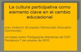La cultura participativa como elemento clave en el cambio educacional