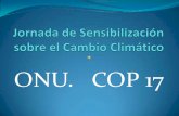 Cop17 jornada de sensibilización sobre el cambio climático
