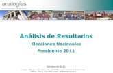 Análisis post electoral   elecciones nacionales a presidente