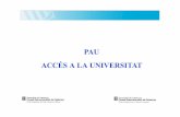 PAU: càlcul de nota d'accès i ponderacions 2013.