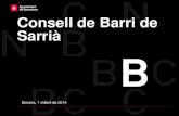 SSTG Consell de Barri de Sarrià 1/4/2014
