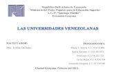 Presentacion universidades venezolanas