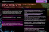 Reforma Constitucional en Materia de Telecomunicaciones México