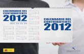 Calendario del contribuyente 2012.