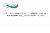 Hacia la sostenibilidad de las OSC: Un debate necesario en América Latina