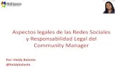 Aspectos legales de las redes sociales y la responsabilidad legal del Community Manager