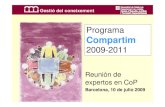 Programa Compartim 2009-2001 (Jesús Martínez). Reunió d'experts 10.7.2009