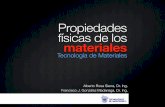 Propiedades fisicas de los materiales / Tecnologia de Materiales