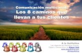 Comunicación multicanal: Los 8 caminos que llevan a tus clientes