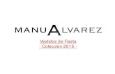 Vestidos fiesta Manu Alvarez - Colección 2015
