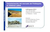 Caracterización del mercado del Feldespato en América Latina