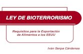 Bioterrorismo camex 2013