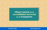 Observatorio de la accesibilidad universal en el transporte.