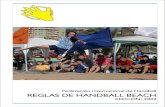 Reglas del handball beach - Balonmano playa en curso de educagratis