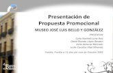 Propuesta de Artículos Publicitarios Museo Bello Puebla