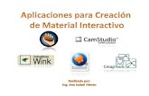 Aplicaciones para creación de material interactivo educativo