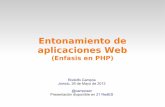 Entonamiento de aplicaciones Web (Enfasis en PHP)