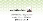 Marcas más Populares México   Febrero2012