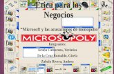 Caso: Microsoft y las acusaciones de monopolio - Ética para los negocios Sección AH86