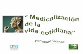 "Medicalizacion de la vidacotidiana"