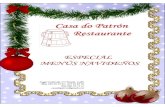 Restaurante Museo menús navideños