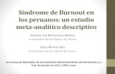 Síndrome de Burnout en los peruanos: Una revisión de las investigaciones