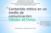 Contenido mítico en un medio de comunicación virgen betania Venezuela