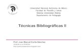 Técnicas Bibliográficas II (2011-1)