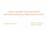¿Qué estudia la economía, microeconomía y macroeconomía?