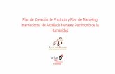 Creación de Producto y Plan de Marketing Internacional  de Alcalá de Henares