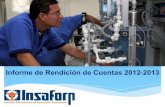 Presentación Rendición de Cuentas 2012 - 2013