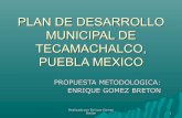 Proyecto de desarrollo municipal de tecamachalco