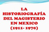 La historiografía del magisterio en mexico (1)
