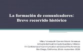 La Formación de Comunicadores: breve recorrido histórico