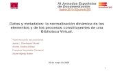 Datos y metadatos: la normalización dinámica... de una Biblioteca Virtual, de Tachi Larramendi y otros