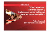 Hacia la internacionalización de la universidad española por la Normalización, Traducción y Posicionamiento en Internet