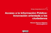 Acceso a la Información Pública: Innovación orientada a los ciudadanos